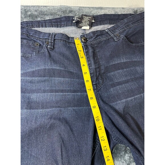 Source Of Wisdom Torrid Dark Wash Flare Jeans Size 24 - Picture 4 of 13